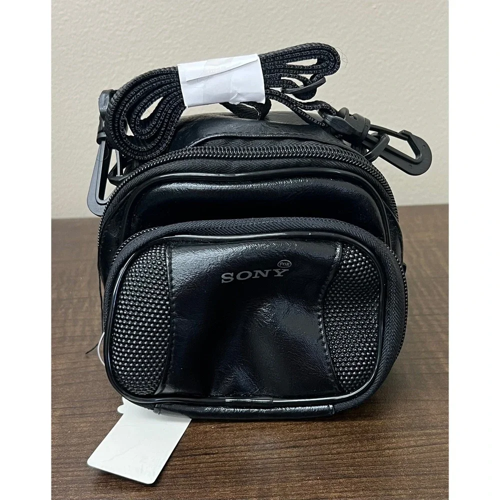 Vintage Solibag Black Camera Case Pouch Strap For Sony Model 2210 NWT